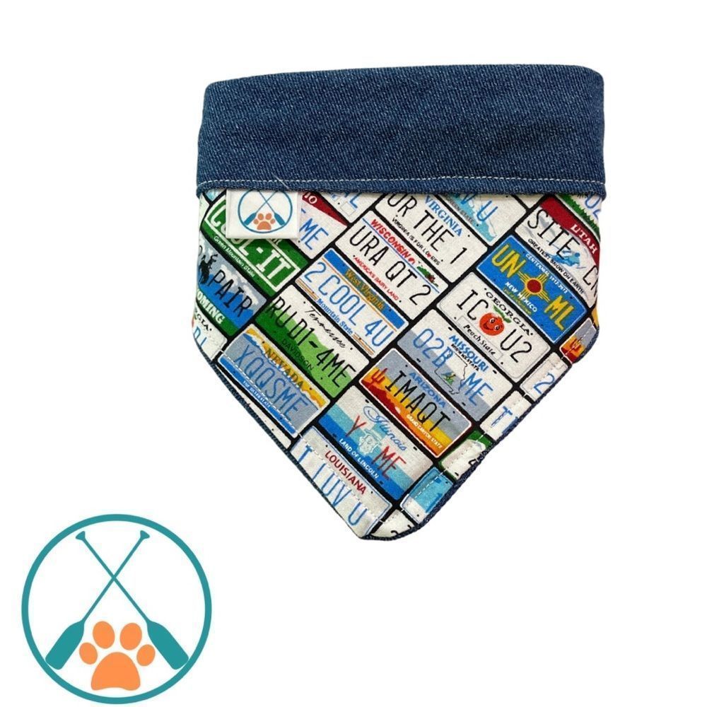 Road Trip Ready Pup Bandana – License to Drool Edition